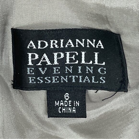 Adrianna Papell Evening Essentials Brown & Gold Brocade Pencil Skirt Size 6 - Picture 6 of 8